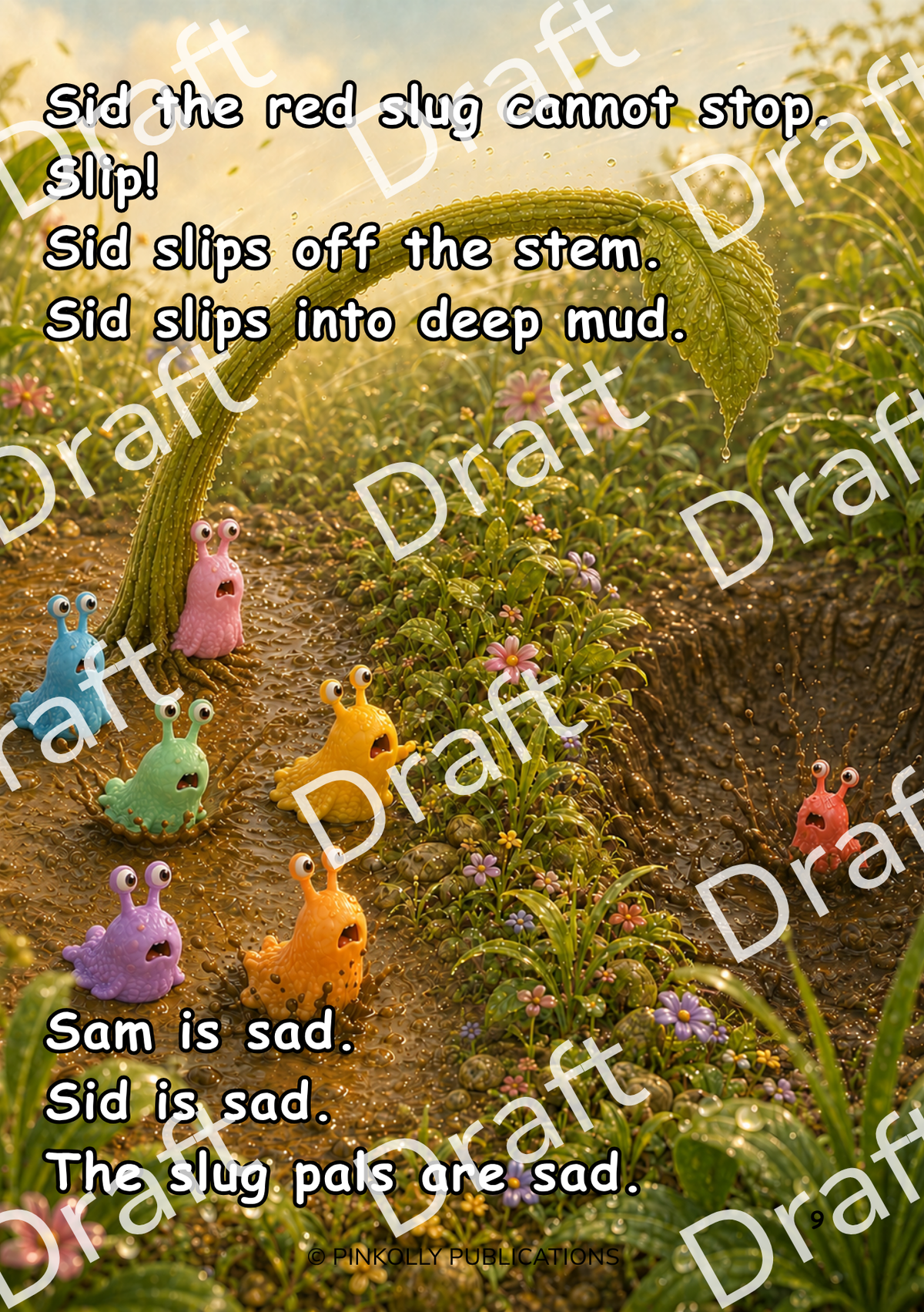 Slugs and the Big Stem – S Blends | Pinkolly Magic Phonics Series – Book 06