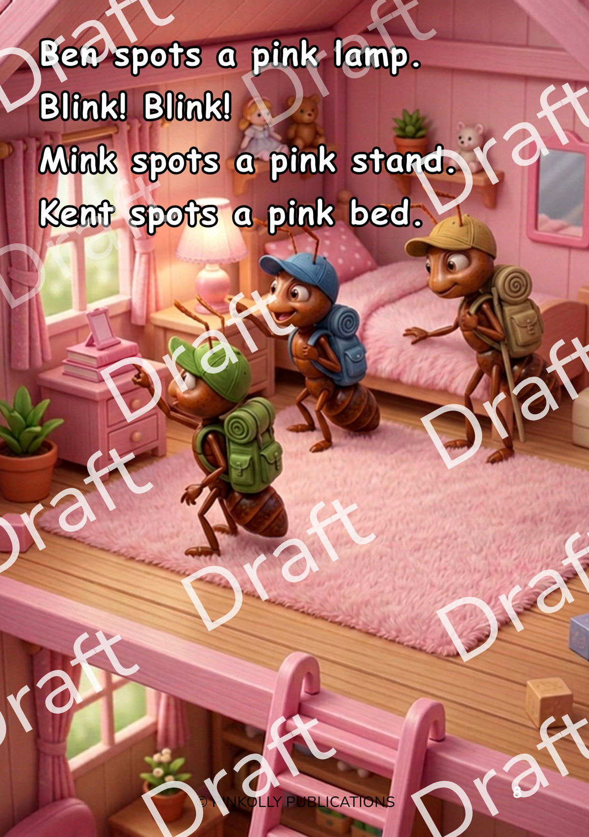 The Pink Land – Ending Blends | Pinkolly Magic Phonics Series – Book 09
