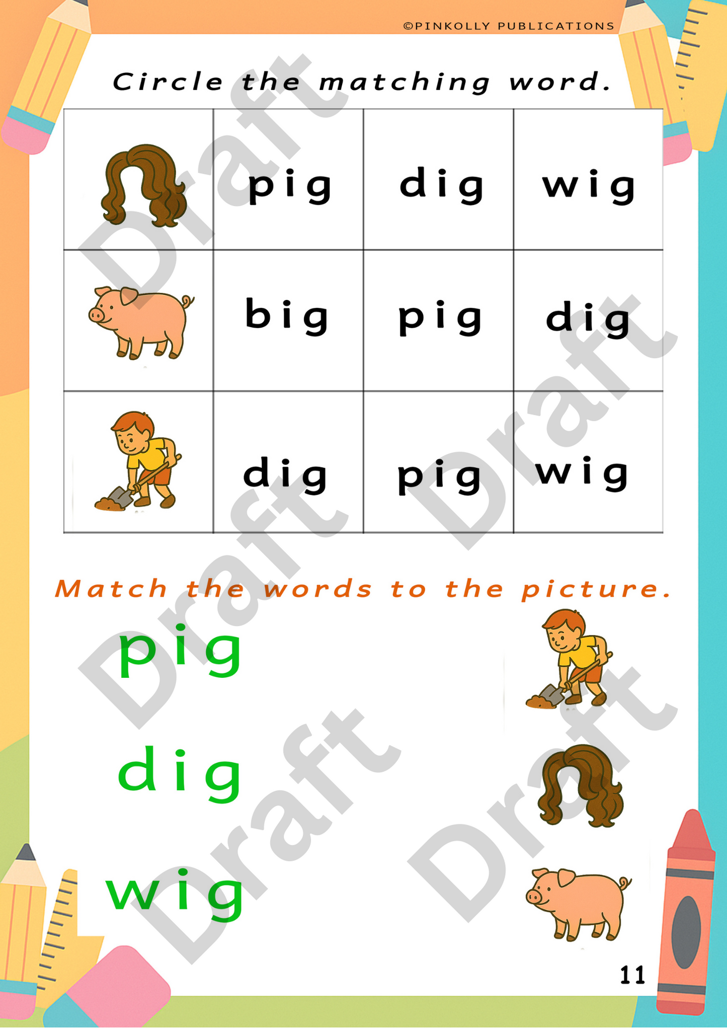 Magic Phonics 02 – Activity Book (Short I, Short E & Short U Sounds)