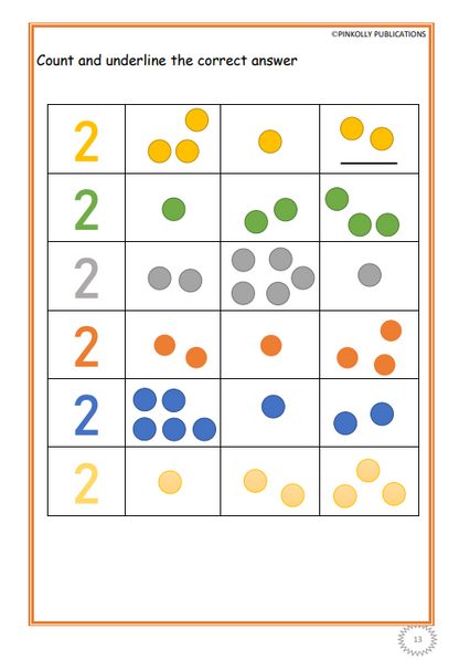 Maths Book 02 - Learn Numbers 1 to 10