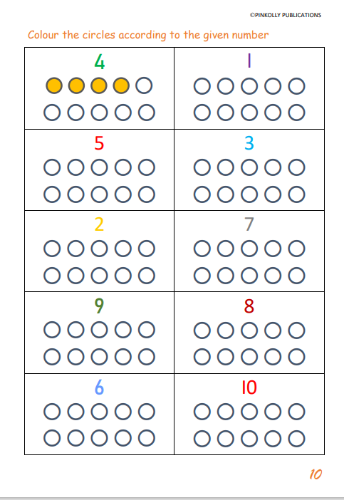 Maths Book 03 - Let's start counting and additions with fun