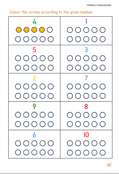 Maths Book 03 - Let's start counting and additions with fun