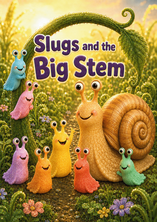 Slugs and the Big Stem – S Blends | Pinkolly Magic Phonics Series – Book 06