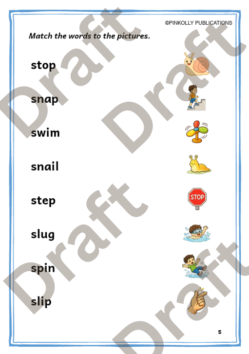 Pinkolly Magic Phonics 03 | Beginning Blends Phonics Activity Book for Kids